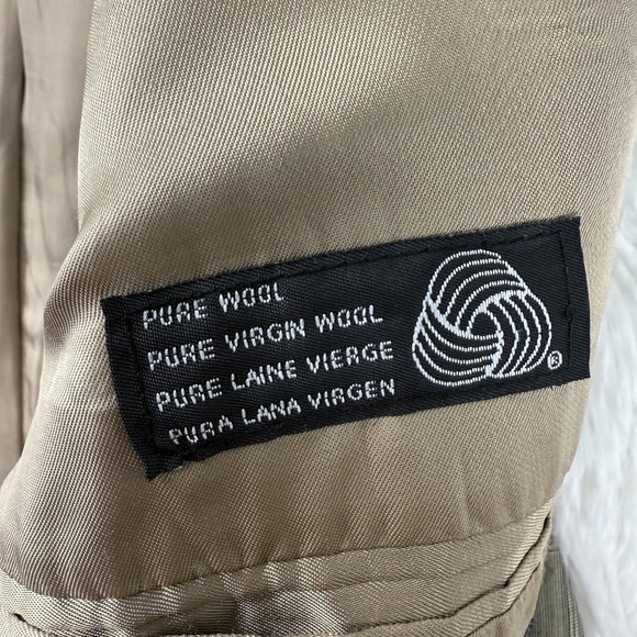 Vintage Chaps Ralph Lauren Blazer Size 42 Tall Wool Plaid Sport Coat Suit Jacket - Picture 5 of 16